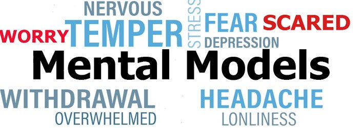 The specific mental model develops when we cease to be in contact with reality. We're identified as having psychological illnesses; put simply, we're loony