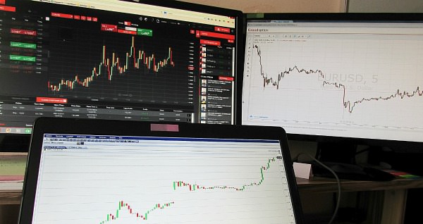 Using multiple monitor(s) by being an active trader is a must. You know how valuable your work space is when it comes to managing numerous charts by tiling them all in different ways for clarity.